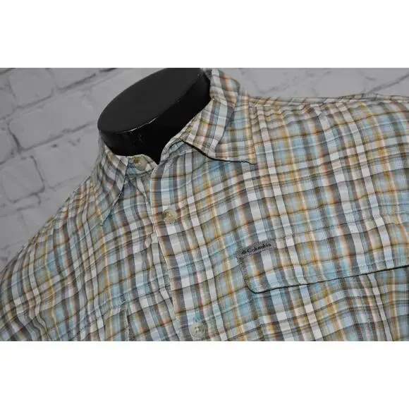 Columbia Titanium Fishing Shirt Men Size Large Performance Camping Hiking Vented - Picture 3 of 8